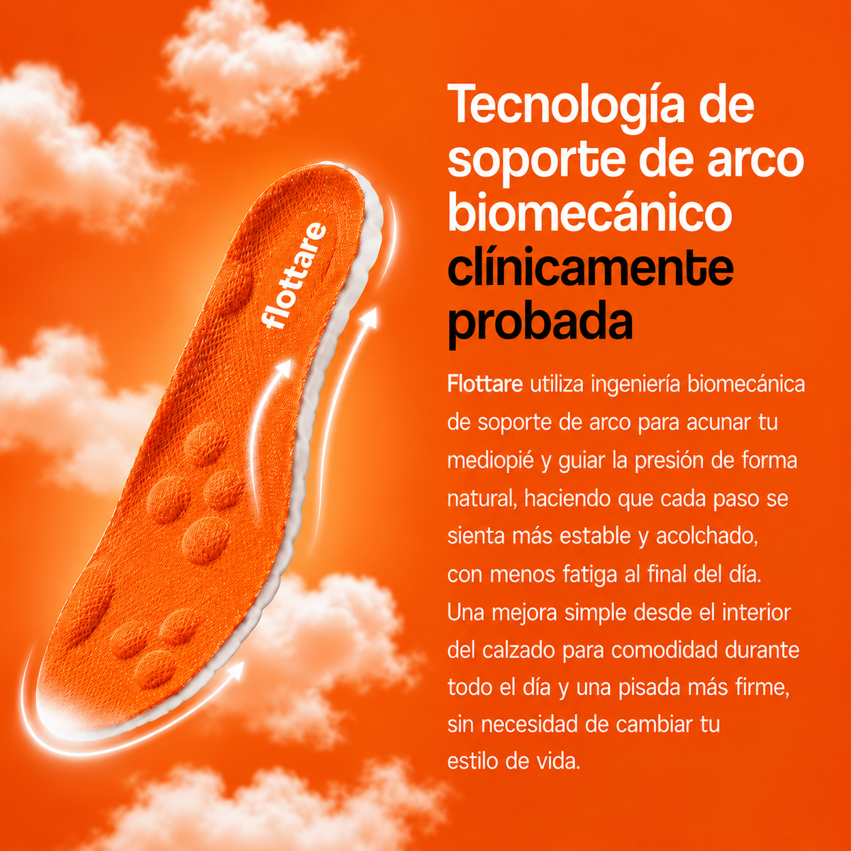FlottarePro: Plantillas de Masaje y Soporte de Arco